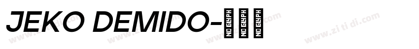 JEKO DEMIDO字体转换